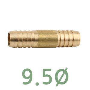 신주 호스 연결 9.5Ø (2개) 9.5파이 동파이프 호수 닛플 배관 부속 나사 니플 설비 자재 기계