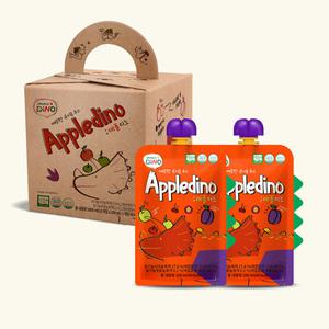 [오가닉디노] 깨끗한 유기농 사과주스 애플디노 100ml 1박스 10팩 (선물형)