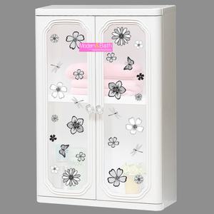 욕실수납장 600 소형 플라워 욕실장 욕실 선반 고급 화장실장 수건장 플라스틱