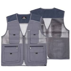 노블진 Q 고급기본 망사조끼 주머니많은 남성여름조끼 작업