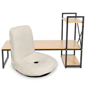 라꾸라꾸 좌식책상1200 좌식의자 체어W 세트 학생 컴퓨터 공부방 선반테이블