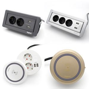 르그랑 빌트인 인테리어 아일랜드 테이블 식탁 매립형 무선 충전 USB 콘센트 2구 3구