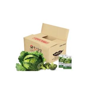 [초록한입] 국내산 유기농 브로콜리 양배추즙 110ml 90포 (실속형+10포/총100포)