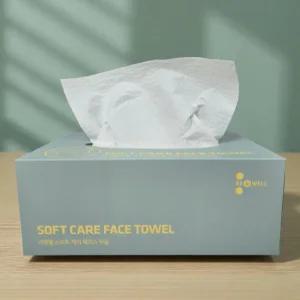 리앤웰 퀵드라이 위생타올 일회용 타올 침상목욕 환자 간병 캠핑 천연펄프 1팩 100매