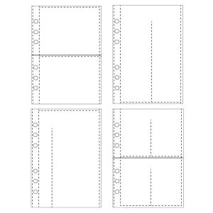 6공 포토카드 화일속지 A5 10매입 고투명 포카 리필 바인더 앨범