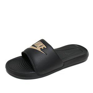 [나이키] 빅토리원 슬라이드 남성 여성 슬리퍼 실내화 블랙메탈릭골드 CN9675-006