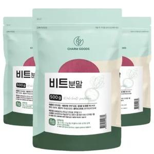 레드비트 분말 가루 500g 3팩
