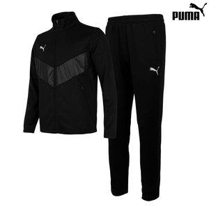 [푸마] KK 프리매치 겨울 기모 집업 츄리닝 트레이닝복 세트 BK