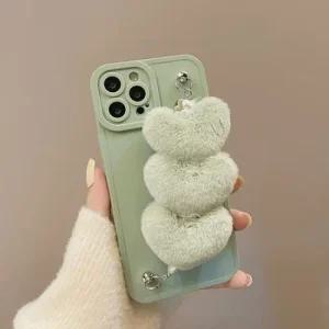 아트박스 키스맥 하트 보들보들 스트랩케이스 아이폰SE3)