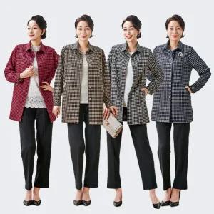 [마담엘레강스] 네오 체크 상하세트 K231JK02+K231SL02