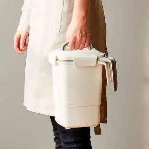 한샘 밀폐가 잘되는 음식물 쓰레기통 4L 2color
