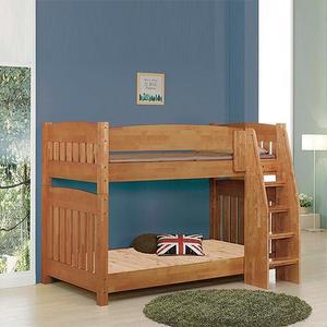 [진영가구] 라이시 고무나무 원목 일반형 2층침대(분리형)