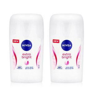 니베아 데오드란트 스틱 엑스트라 브라이트 50ml x 2개