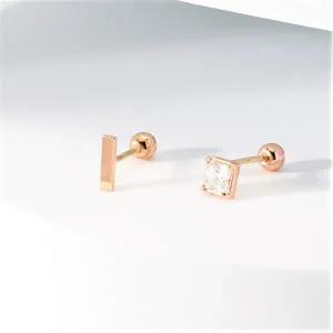 [롯데백화점]로이드 [GB]데일리 사각큐빅 스퀘어 10K GOLD 피어싱 세트 LPTL1067T