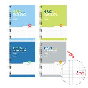 [기타]아이비스 B5 방안노트 5mm 그리드노트 색상랜덤