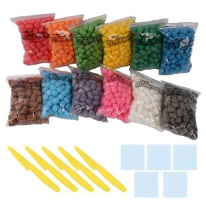 플레이콘1200 / 12색상 100개씩 안전칼 패드 포함 / 미술놀이 만들기재료