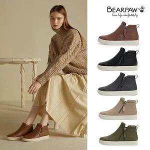 [롯데백화점]베어파우 DAISY 여성 소가죽 지퍼 앵클부츠 4종택1 3522OC-W 5.5CM