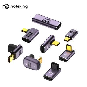 노트킹 USB4.0 C타입 꺾임 젠더 PD 240W 고속 충전 ㄱ자 일자 직각 위치 변환 썬더볼트 8K 지원
