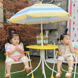 키즈 파라솔 의자 세트 야외 휴대용 비치 아기 피크닉