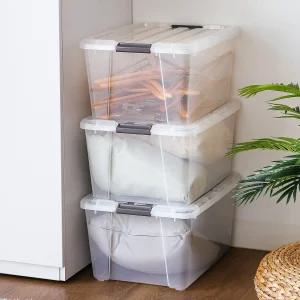 아이리스 다용도 수납함 버클 리빙박스 CNCB-55 3개