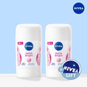 니베아 데오드란트 스틱 엑스트라 브라이트 50ml X 2 + 니베아 비치볼