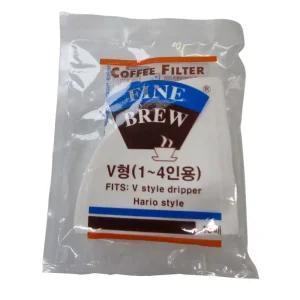 커피 필터 V형 40매 핸드 드립 홈 카페 원두 여과지/원형필터/커피원형필터/일회용커피필터/원형커피필터
