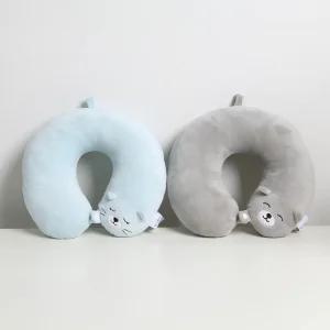곰이냥이 비행기 기내용 목베개 차량용 휴대용 여행용 목쿠션