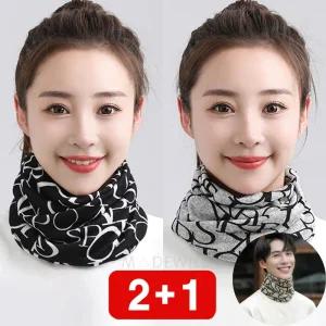 남녀공용 다용도 넥워머 스카프 목도리 목토시 넥토시 비니 머플러 세트 방한 마스크 목돌이 얇은 두꺼운