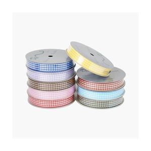 공예 만들기 줄 선물 포장 끈 면체크 리본테이프 15mm