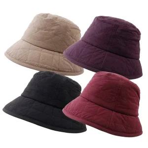 [마메든]누비 귀달이 벙거지 엄마 중년 여성 할머니 겨울모자/OM-B48008