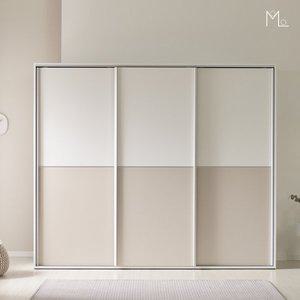 [몰로]마엘 2400 비스포크 댐퍼 키큰 슬라이딩 옷장 미닫이장 슬라이드 장롱