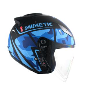 KYT헬멧 미메틱 무광블루 MIMETIC MATT BLUE 오토바이 헬멧 오픈페이스