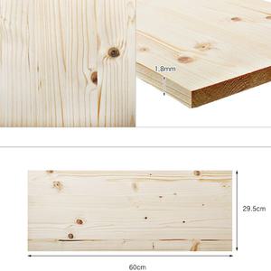 셀프 DIY 디자인 두꺼운 원목 나무선반 L 대 뛰어난 내구성 나무판 판자 판때기 브라켓별도 29.5x60cm 18T
