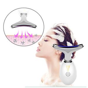 EMS 괄사 마사지기 45도 온열 고주파 갈바닉 뷰티 온열 3단 피부 탄력 기기