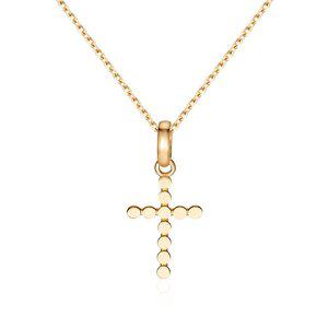 [비앤비골드] 14K 라운드 유닛 십자가 펜던트 M NPP40640
