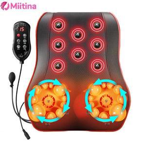 전기 지압 머리 목 경추 견인 바디 마사지기, 등 허리 다기능 베개, 의자 차량용