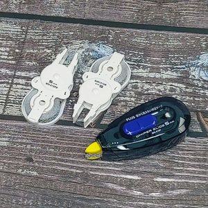 플러스 문서보안 수정테이프 WH-015P 본체+리필 2개