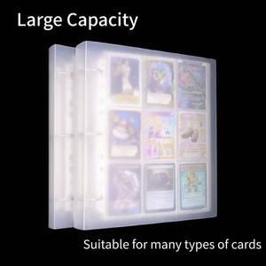 앨범 네컷 접착식 선물 게임 카드 스포츠 카드용 대용량 트레이딩 Kpop 포토카드 바인더 9 포켓 이너 슬리