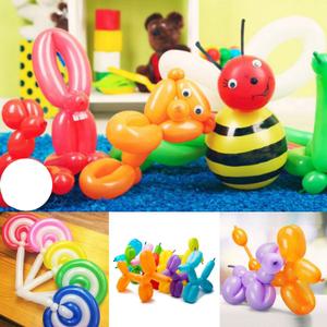 해피파티 스탠다드 요술풍선 긴 막대풍선 행사용 튤립 꽃다발 만들기 재료 (100개입)