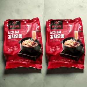 투다리 투다리김치우동 시그니처 김치우동 862g X 2팩 총4인분 밀키트