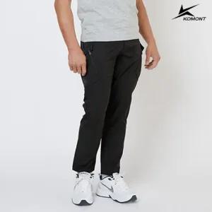 [코몽트] 남성 빅포켓 허리밴딩 카고 팬츠 블랙