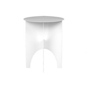 [무케] _철제 커피 사이드 테이블 (IVORY) 인테리어 가구