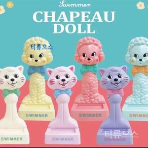 모자걸이 받침대 귀여운 캐릭터 스위머 심인스 풍소와 풍냥이 강아지 모자받침 홀 증정