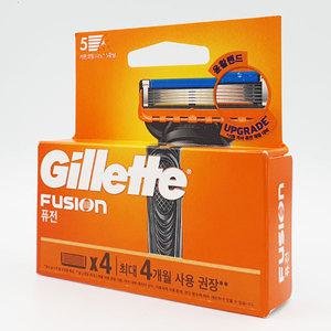 질레트 퓨전 매뉴얼 면도날 4개입