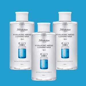 제이엠솔루션 H9 클렌징워터 히아루로닉 앰플 클렌징 워터 아쿠아 850ml × 3개