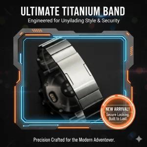 Garmin 시계 Fenix 6X 6XPro 5X 5XPlus 7X 남성용 비즈니스 스트랩 Garmin Mk1 팔찌 용 26mm 스테인레스 스틸 밴드