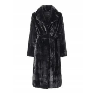 [롯데백화점]진도모피 너치드카라 밍크 휘메일 코트(JFCR01BK)