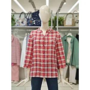 [NS홈쇼핑]크로커다일레이디 코튼혼방 체크 7부블라우스 CLDFBL103[35085902]