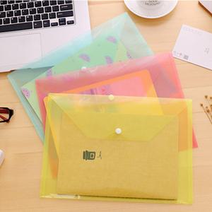 똑딱이 A4용지 종이 서류 투명 케이스 PVC 클리어화일 악보 단추 보관 철