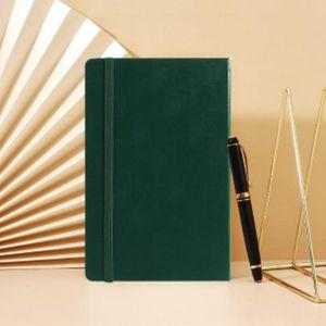 가죽 a5 모눈 밴드 노트 다크그린 하드커버 다이어리